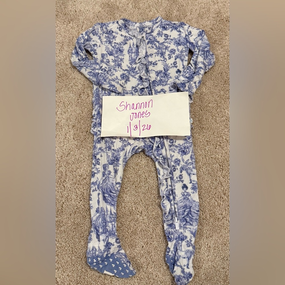 Posh Peanut Briar Ruffled Footie